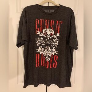 Guns N Roses Gray Graphic T-Shirt Appetite For Destruction Size XXL